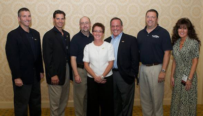 (Left to Right) Rob Conenello, Karen Langone, Bruce Williams, David Davidson, Matt Werd, Jamie Yakel and Rita Yates